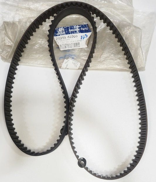 24315-42200 CORREA DENTADA DAEWOO  PRINCIPAL HYUNDAI H100 2.5LTS DIESEL 05 - 08. CON 163 DIENTES Y 25.4 MM DE ANCHO