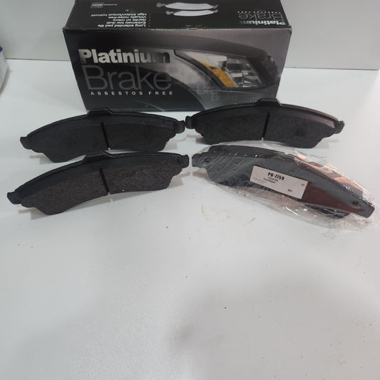 PB-7759 PASTILLA DE FRENO SEMI METALICA DELANTERA PLATINIUM BRAKE BRAKE TRAIL BLAZER 04-07