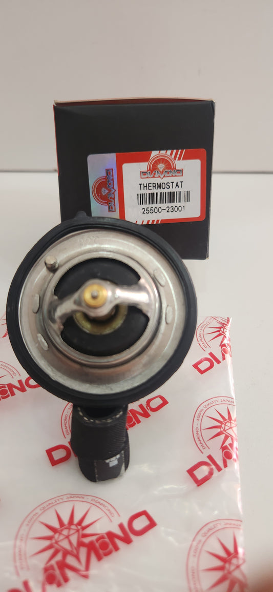 25500-23001 VÁLVULA TERMOSTATO PARA REFRIGENTE DIAMOND MITSUBISHI L200 / 4G54B / HYUNDAI ACCENT / TUCSON / SANTA FE / MATRIX / ELANTRA / KIA RIO / SPORTAGE / SORENTO