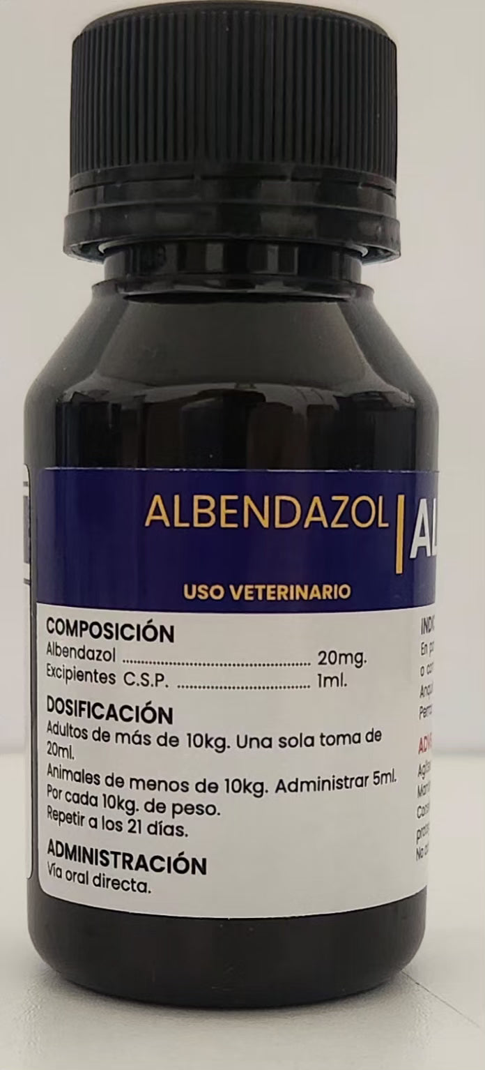 Albendasig 50 ml 2% Albendazol Vía Oral Desparasitante