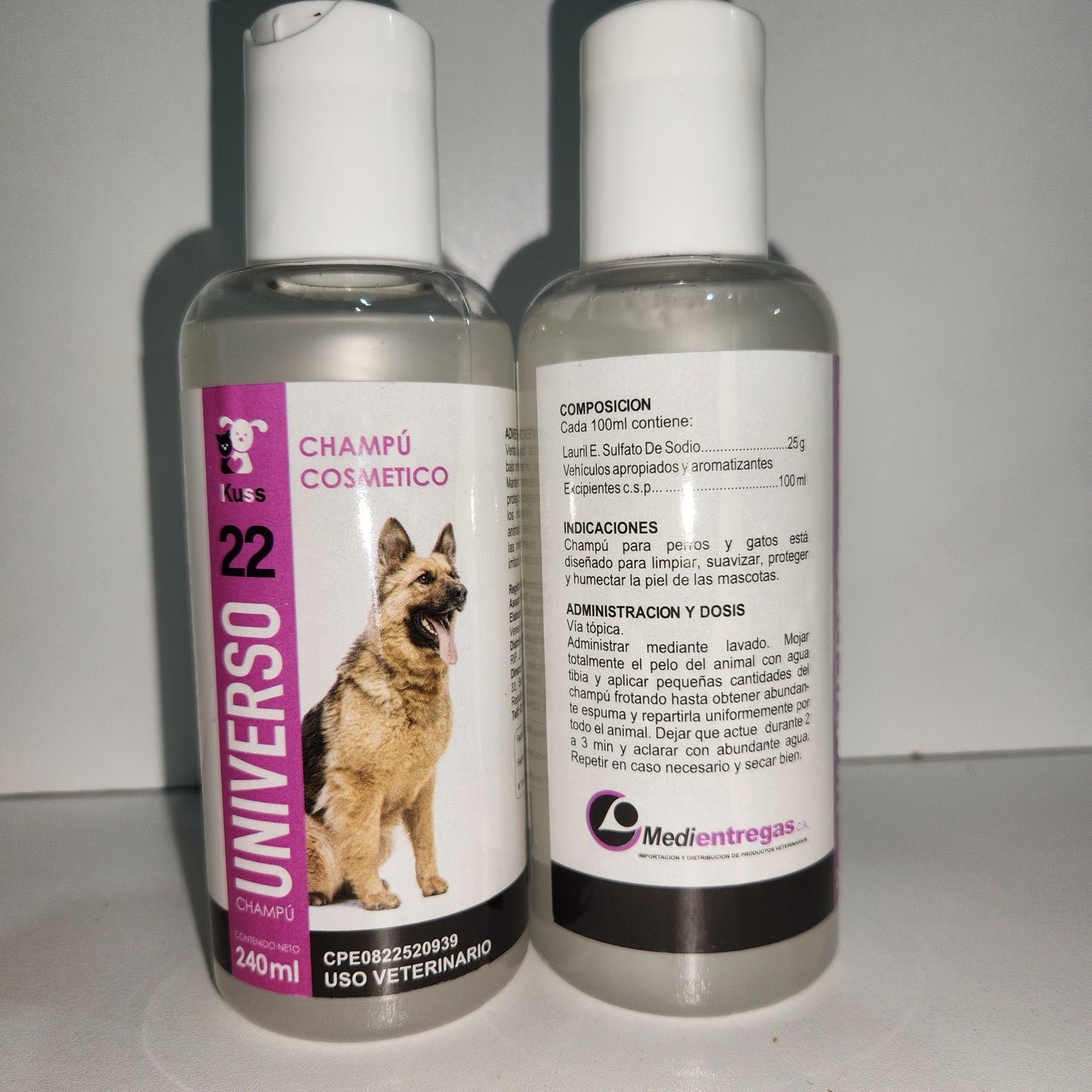 CHAMPÚ COSMÉTICO KUSS UNIVERSO 22 CONT 240 ml