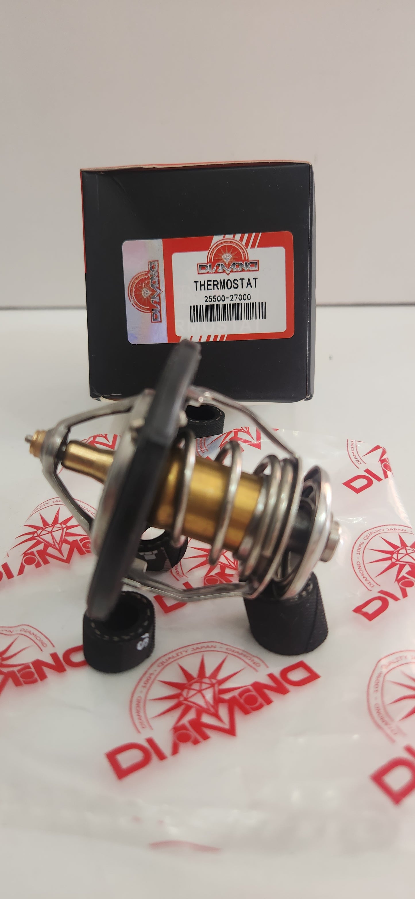 25500-27000 VÁLVULA TERMOSTATO REFRIGERANTE DIAMOND HYUNDAI ACCENT 02 - 10 / ELANTRA / TUCSON 04 - 10 / KIA PICANTO / RIO / SPORTAGE 04 - 10
