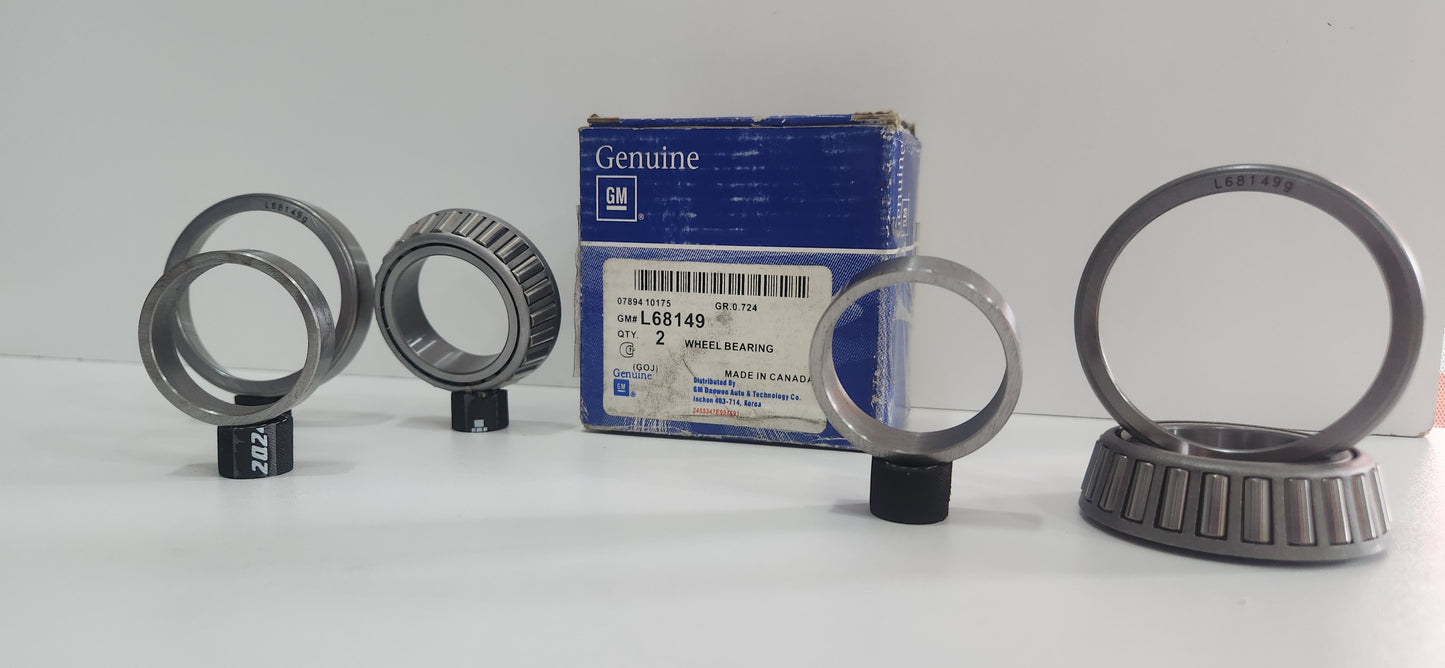 KIT DE RODAMIENTO DE RODILLO EJE DELANTERO GM  MATIZ / SPARK (SET - 17 / LM69149 / 11)