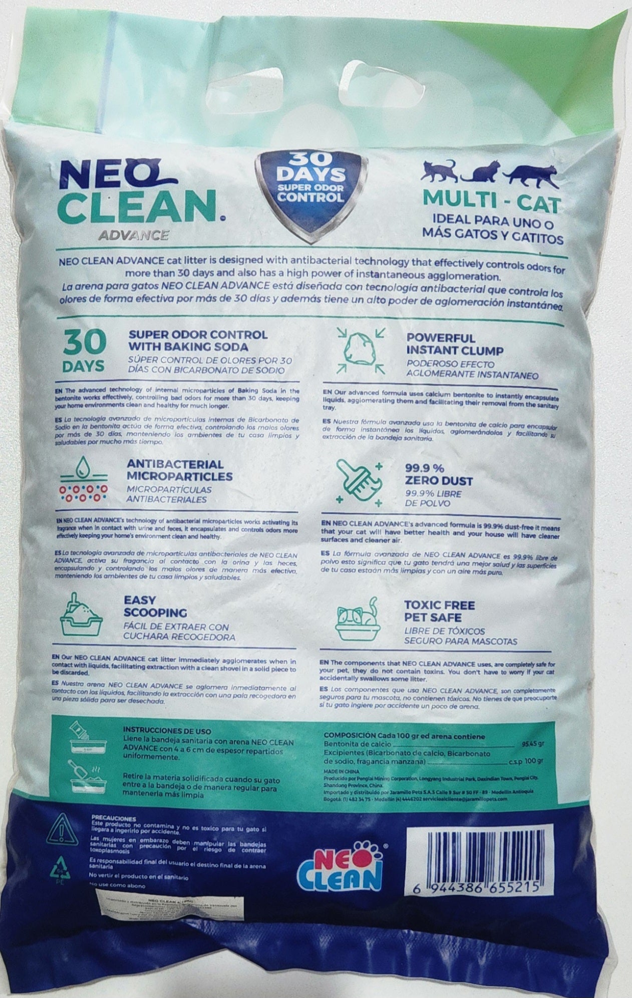 MANZANA, NEO CLEAN ADVANCE 4.15 kg$, ARENA SODIUM BENTONITE