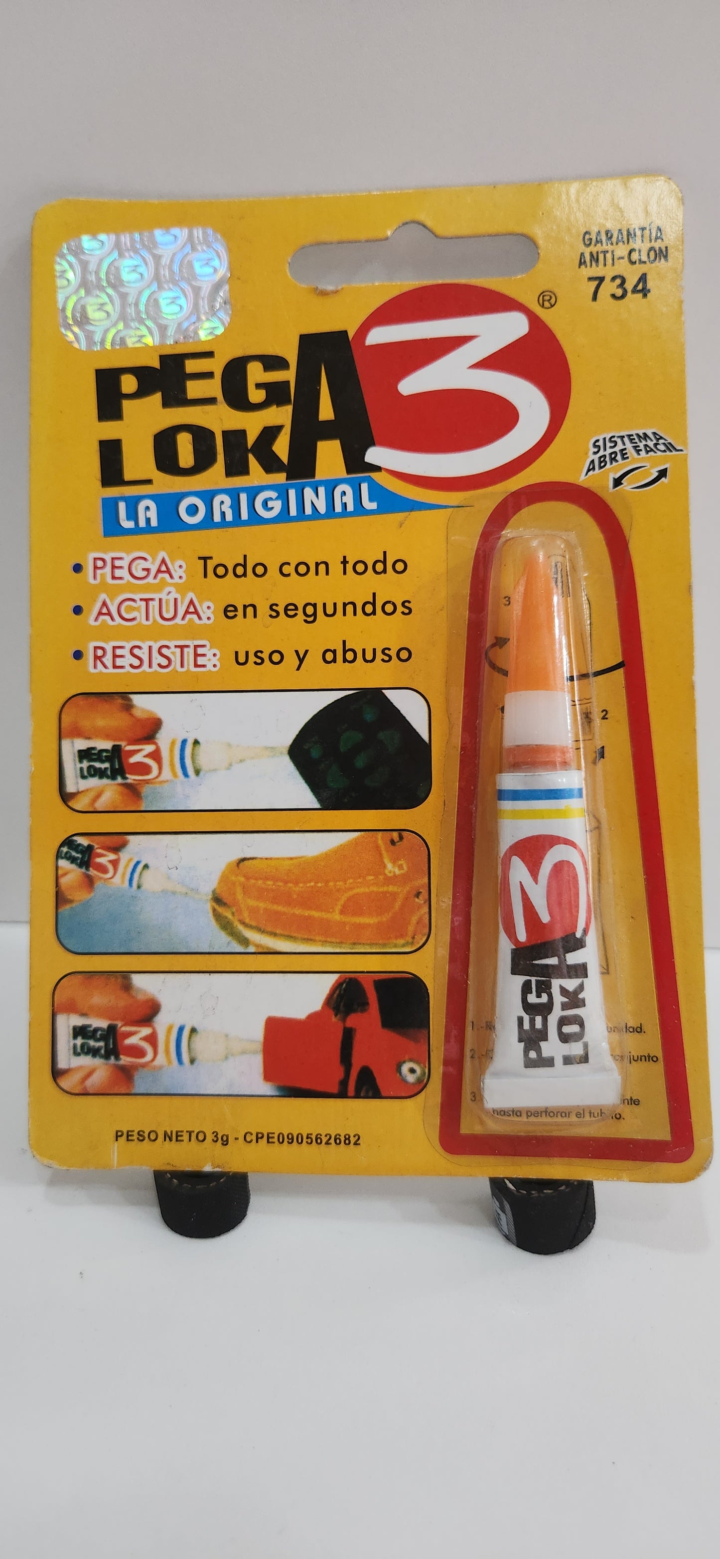 PEGA LOKA 3 PEGAMENTO INSTANTANEO TRANSPARENTE 3 g
