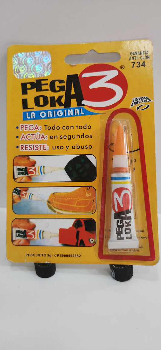 PEGA LOKA 3 PEGAMENTO INSTANTANEO TRANSPARENTE 3 g